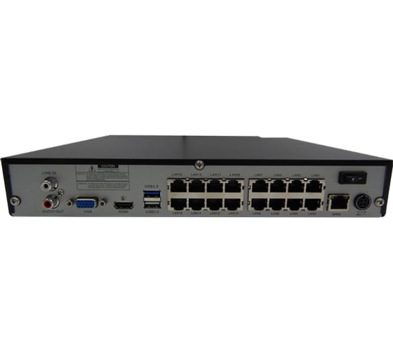 Видеорегистратор ComOnyx poe/face сетевой 16 канальный co-rni1601pai НФ-00001192