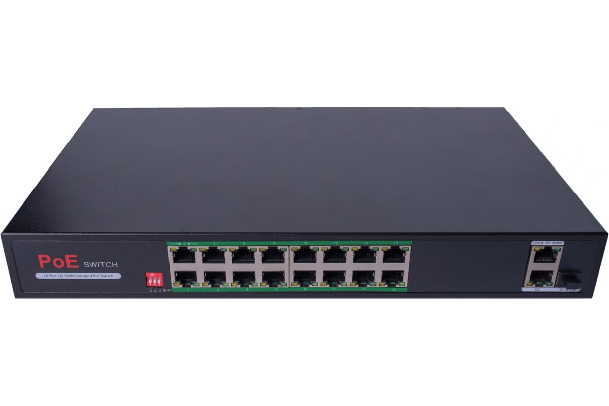 Poe коммутатор ComOnyx, 16 poe + 2 uplink + sfp, watchdog, co-swp16c ...