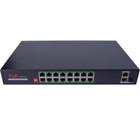Poe коммутатор ComOnyx, 16 poe + 2 uplink + sfp, watchdog, co-swp16c, 200-031