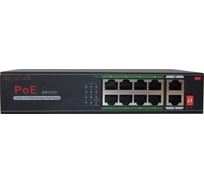 Poe коммутатор ComOnyx, 8 poe + 2 uplink, c watchdog и грозозащитой, co-swp8c, 200-019