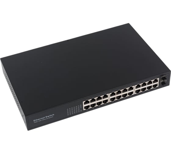 Коммутатор ComOnyx гигабитный 24-х портовый, 24 rj45 + 2 sfp, co-sw24gfv2, 200-035
