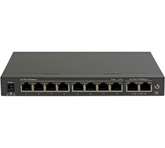 Poe коммутатор ComOnyx гигабитный, 8 poe + 2 uplink, co-swp10g, 200-027 1
