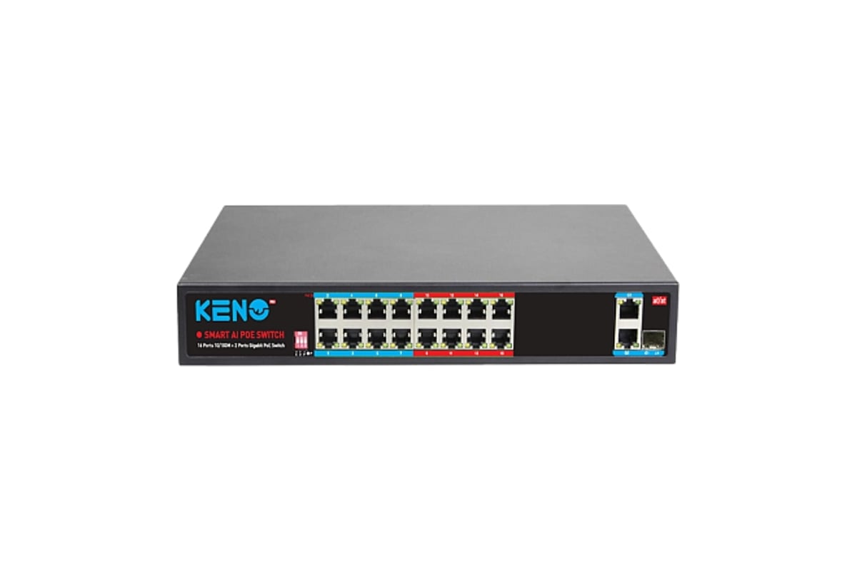 Коммутатор Keno на 16 портов KN-SW1602POE+ - выгодная цена, отзывы ...