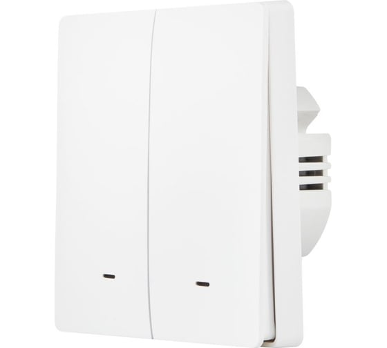 Настенный выключатель zigbee HOMMYN 2 клавиши (без нейтрали) SWZBNN02W НС-1587119