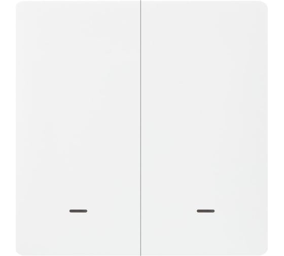 Настенный выключатель zigbee HOMMYN 2 клавиши (без нейтрали) SWZBNN02W НС-1587119
