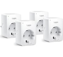 Умная мини Wi-Fi розетка с мониторингом энергопотребления TP-Link Tapo P110(4-pack)