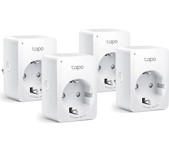 Умная мини Wi-Fi розетка с мониторингом энергопотребления TP-Link Tapo P110(4-pack) 1
