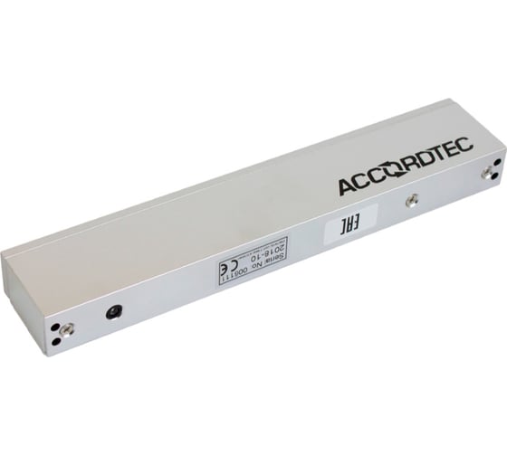 Электромагнитный замок ACCORDTEC Ml-295aln с герконом (серебро) АС5090586
