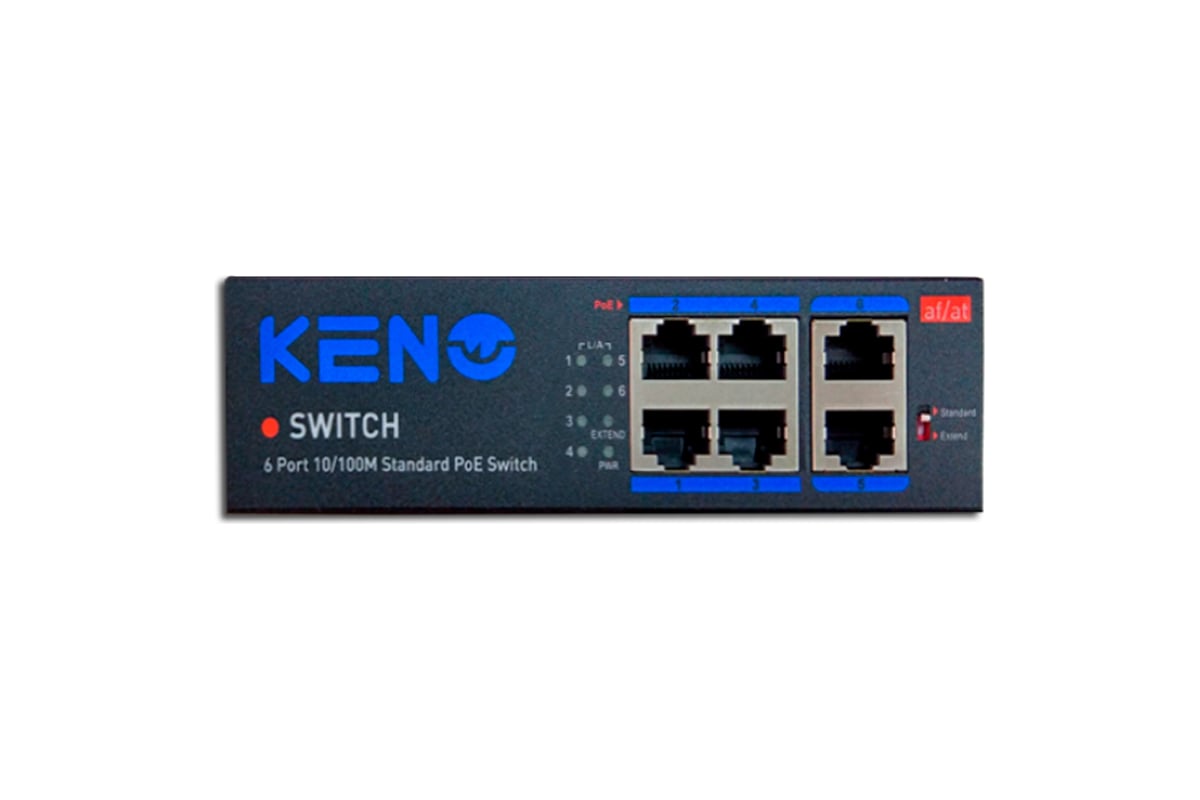 Коммутатор на 6 портов Keno KN-SW402POE+ - выгодная цена, отзывы ...