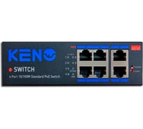 Коммутатор на 6 портов Keno KN-SW402POE+
