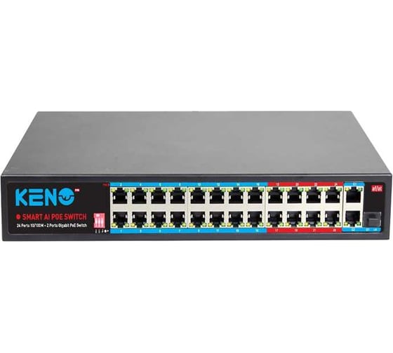 Коммутатор на 24 порта Keno KN-SW2402POE+ 1