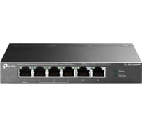 Настольный коммутатор TP-Link с 6 гигабитными портами (3 порта PoE+, 1 порт PoE++) TL-SG1006PP