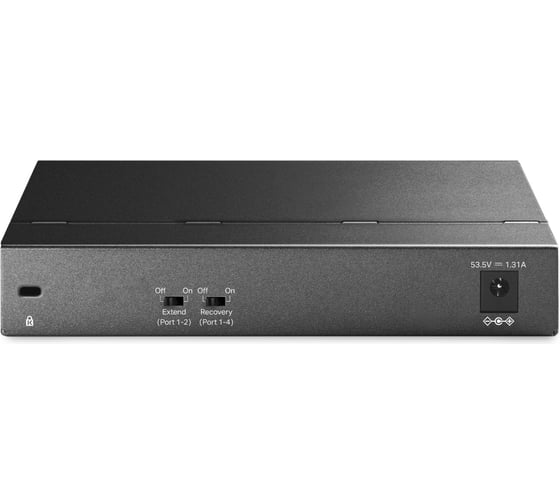 Настольный коммутатор TP-Link с 6 гигабитными портами (3 порта PoE+, 1 порт PoE++) TL-SG1006PP