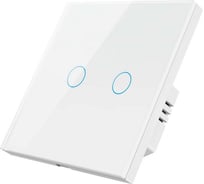 Умный Zigbee выключатель Roximo сенсорный, двухкнопочный, белый SZSEN01-2W
