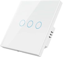 Умный Zigbee выключатель Roximo сенсорный, трехкнопочный, белый SZSEN01-3W 31422339