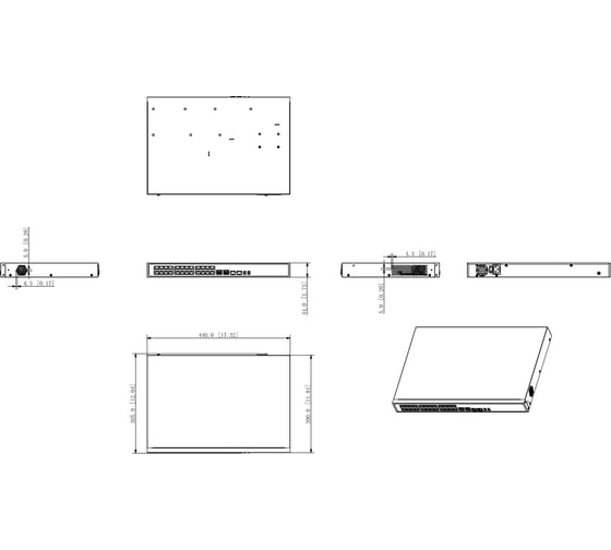 Коммутатор poe DAHUA DH-PFS3226-24ET-240