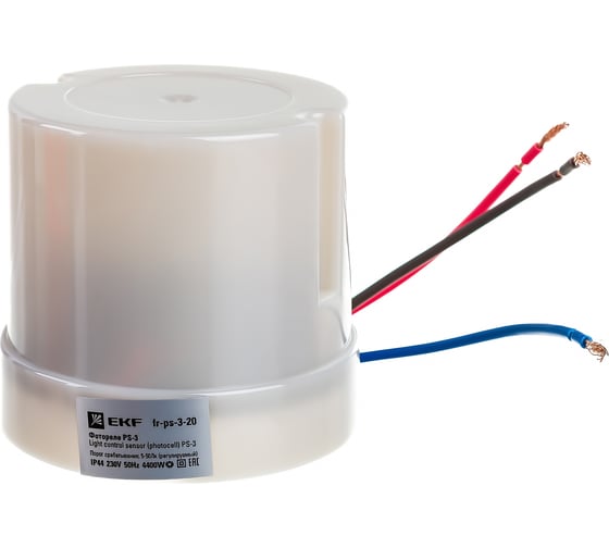 Фотореле EKF PS-3 20А 4400Вт IP44 PROxima fr-ps-3-20