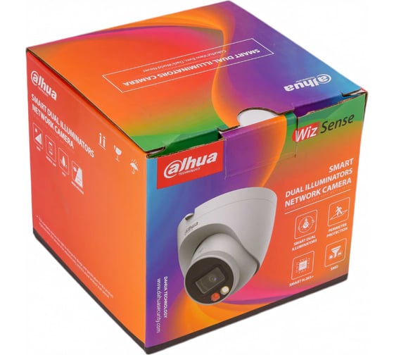 Купольная IP-видеокамера DAHUA с фиксированным объективом DH-IPC-HDW2249TP-S-IL-0280B