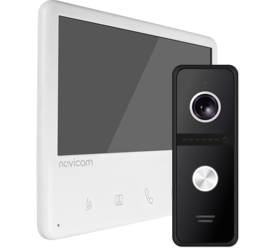 Комплект видеодомофона для квартиры, дома Novicam UNIT 7C KIT работа с подъездным домофоном Vizit, Cyfral, Eltis без дополнительного оборудования, поддержка сигнала HOOK 4905
