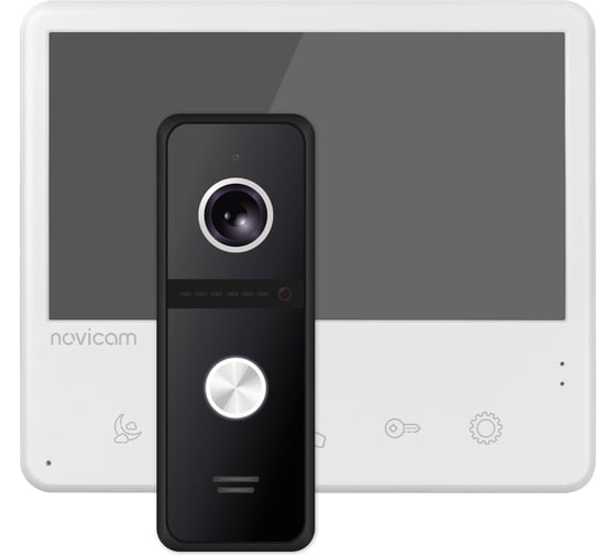 Комплект видеодомофона для квартиры, дома Novicam UNIT 7C KIT работа с подъездным домофоном Vizit, Cyfral, Eltis без дополнительного оборудования, поддержка сигнала HOOK 4905