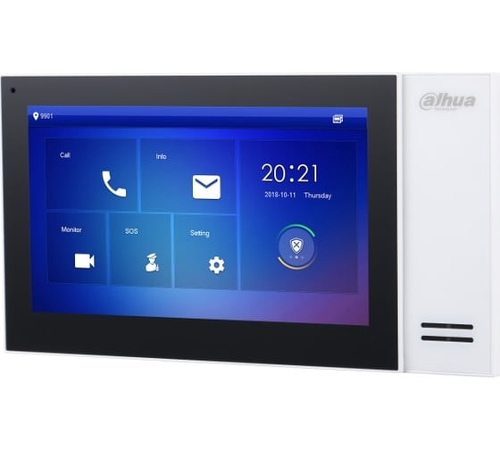 Монитор IP видеодомофона Dahua 7 дюймовый, белый DH-VTH2421FW-P