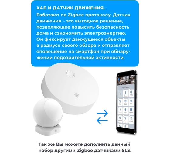 Комплект SLS Kit центр управления+датчик движения SLS-KIT-HUBSMI
