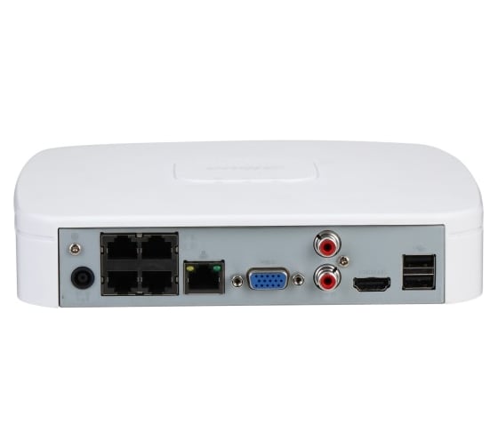 IP видеорегистратор 4-х канальный Dahua с PoE с аналитикой DHI-NVR2104-P-I