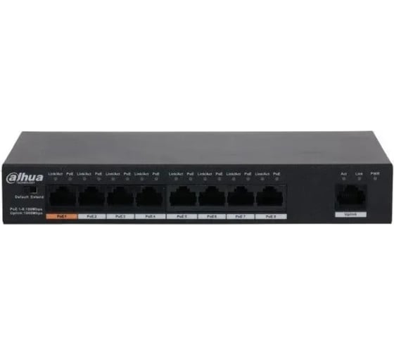 Коммутатор PoE Dahua DH-PFS3009-8ET1GT-96