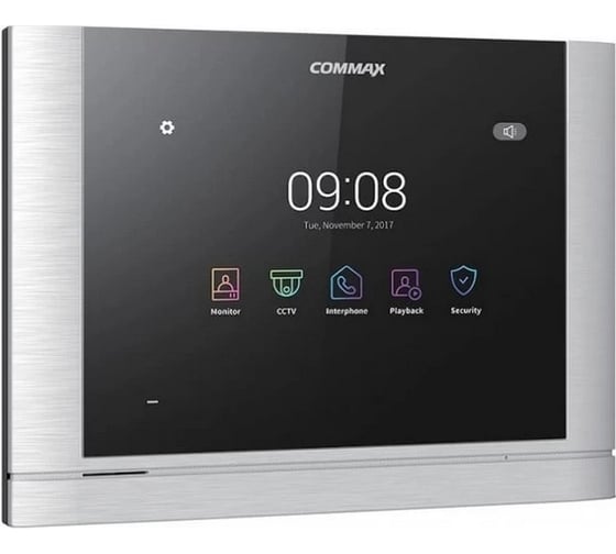 Комплект видеодомофона и вызывной панели COMMAX CDV-704mf (Темное серебро Black smog) / AVC 305 (Черная) CDV-704mf(DarksilverBlackSmog)/AVC305B