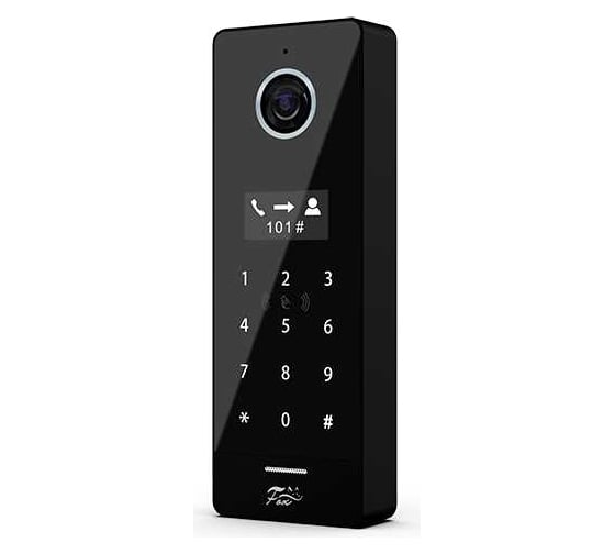 IP видео панель FOX на 20КВ, 2.0MP CMOS HD IP со считывателем Mifare карт + код, POE (черная) FX-ICP232B