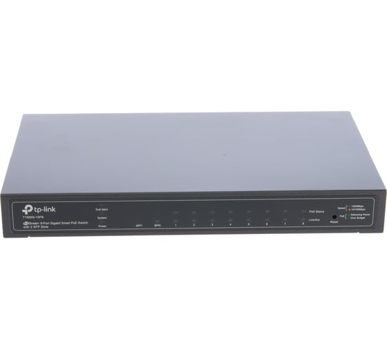 Управляемый коммутатор TP-Link JetStream 8G 2SFP 8PoE 53W T1500G-10PS 1