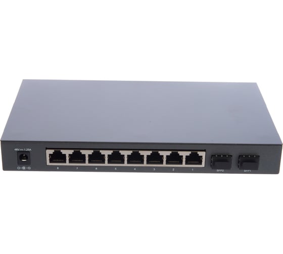 Управляемый коммутатор TP-Link JetStream 8G 2SFP 8PoE 53W T1500G-10PS