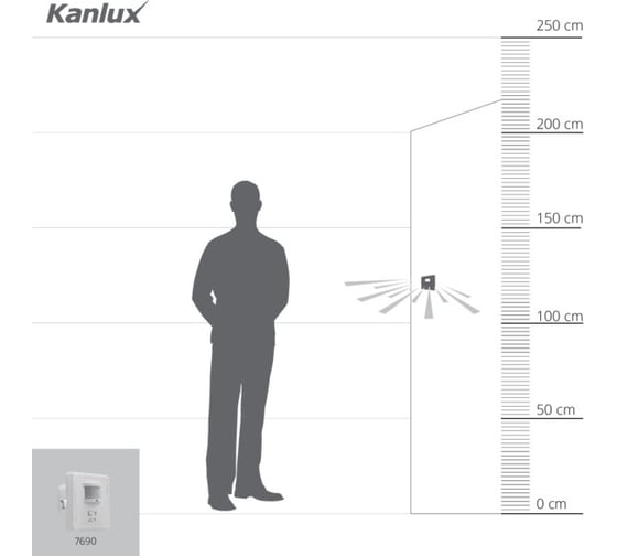 Датчик движения KANLUX MERGE JQ-L/ 7690