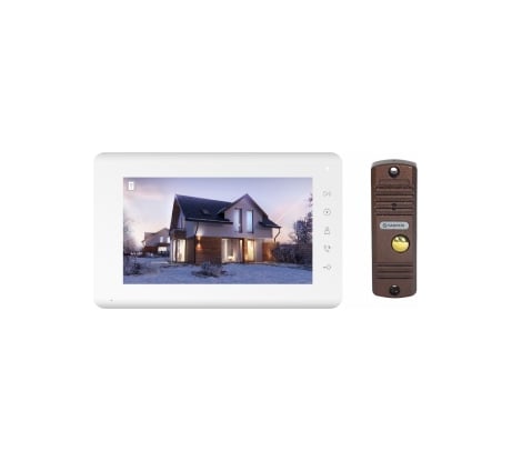 Комплект бюджетного домофона Tantos Mia Kit монитор 7" Mia и вызывная панель Walle+ (медь) 00-00174594