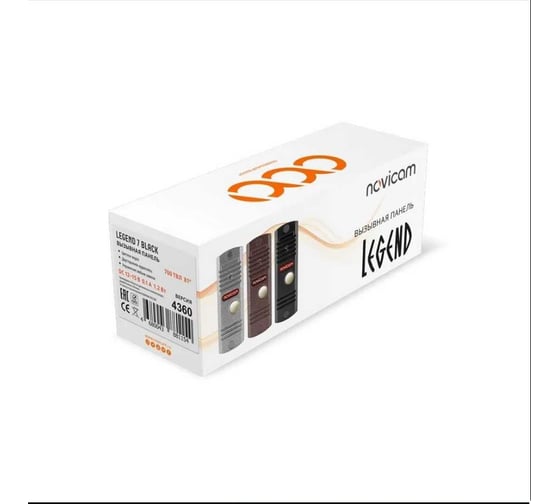 Вызывная панель Novicam LEGEND FHD BLACK - Full HD 2.1 Мп 4589