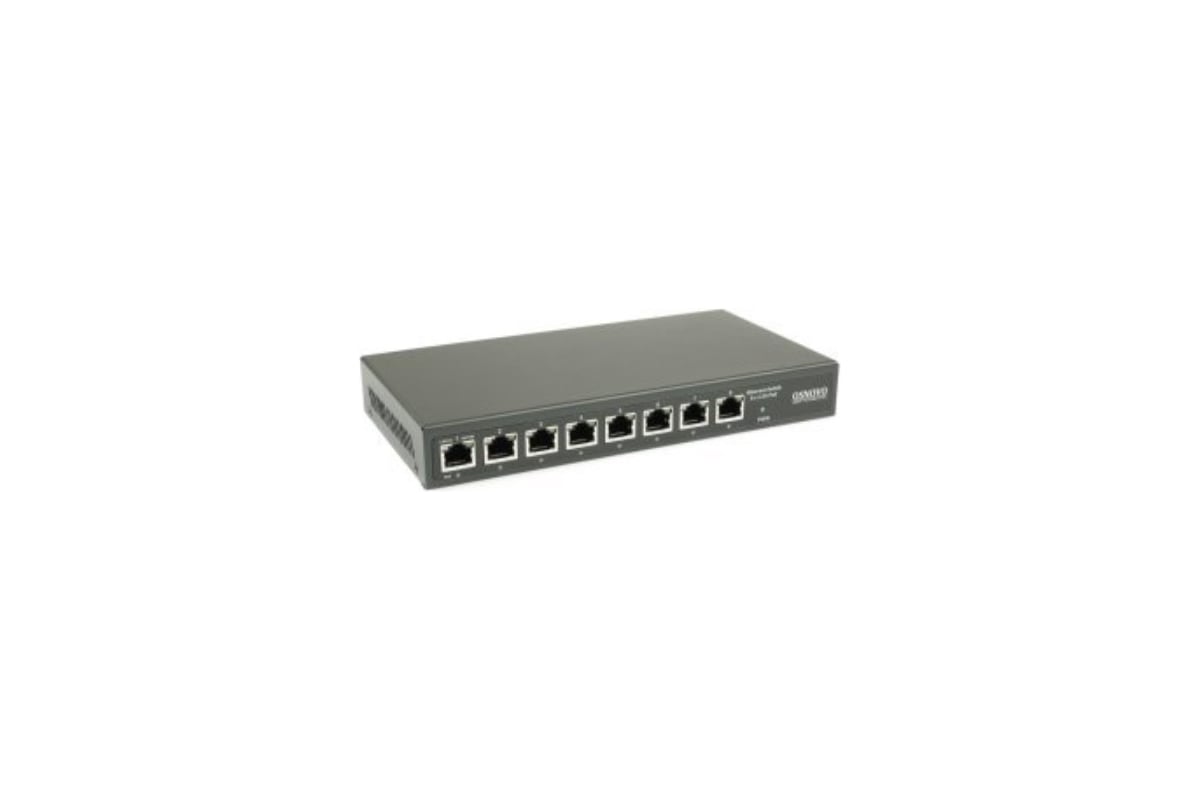 PoE коммутатор OSNOVO SW-8D-1(120W) 2.5G Ethernet на 8 RJ45 портов. sct1503