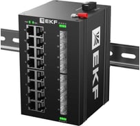 Промышленный неуправляемый коммутатор EKF U-8GX/SFP-16GT, 8 портов 1000Base-X SFP, 16 портов 10/100/1000Base-T(X) RJ45, монтаж на динрейку TSX TSX-U-8GX/SFP-16GT
