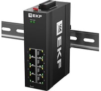 Промышленный управляемый коммутатор EKF уровня L2 ML2-8GT, 8 портов 10/100/1000Base-T(X) RJ45, монтаж на динрейку TSX TSX-ML2-8GT