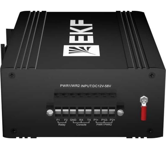 Промышленный управляемый коммутатор EKF уровня L2 ML2-8GTP, 8 портов 10/100/1000Base-T(X) RJ45 c PoE, монтаж на динрейку TSX TSX-ML2-8GTP