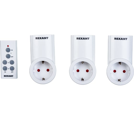 Радиоуправляемая розетка REXANT с пультом RX-003  10-6030