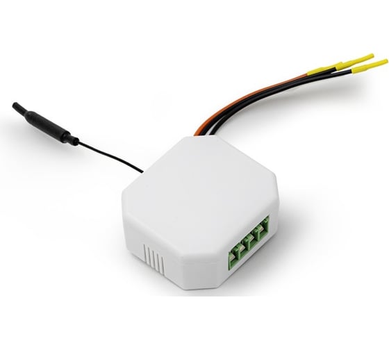 Умное встраиваемое реле для розетки и выключателя Ujin 2к WiFi/5А работает с Алисой, голосовое управление двухканальное ER-10000-02