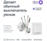 Умное встраиваемое реле для розетки и выключателя Ujin 2к WiFi/5А работает с Алисой, голосовое управление двухканальное ER-10000-02 2