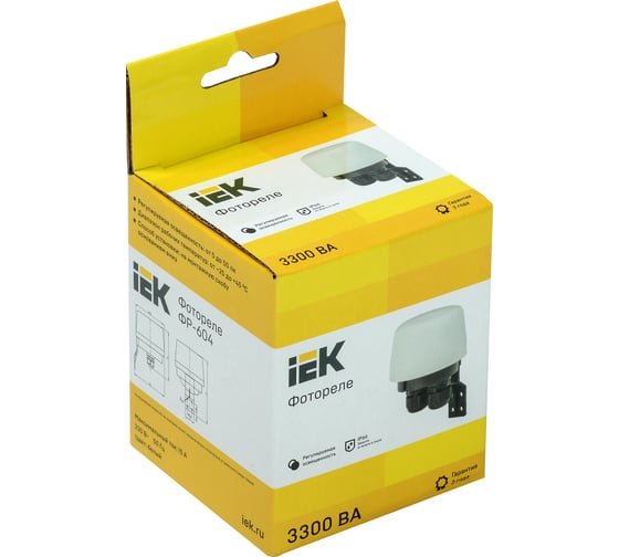 Фотореле IEK ФР 604 LFR20-604-3300-K01