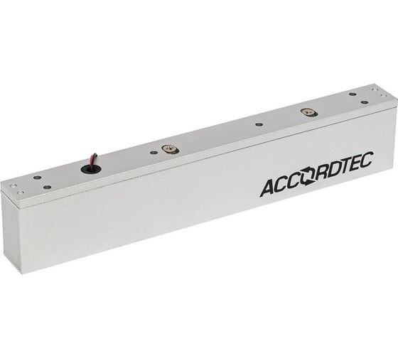 Электромагнитный замок AccordTec ML-295AL с герконом 12V/24V DC, не более 0,48 A, усилие 300 кг AT-13830