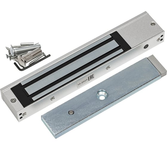 Электромагнитный замок AccordTec ML-295AL с герконом 12V/24V DC, не более 0,48 A, усилие 300 кг AT-13830