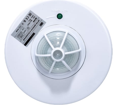 Детектор движения IEK ДД 024В 1100Вт угол. обз. 180-360 град. IP33 бел. LDD11-024B-1100-001