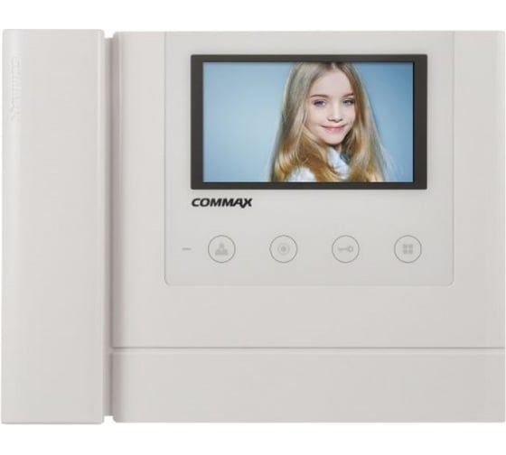 Цветной видеодомофон COMMAX белый CDV-43MH Metalo