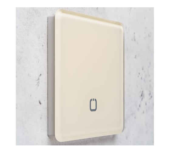 Радиовыключатель HiTE PRO SN-R1 Слоновая кость, закругленные углы HP-SN-R1-ivory
