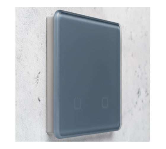 Радиовыключатель HiTE PRO SN-R2 Серо-голубой, закругленные углы HP-SN-R2-gray-blue