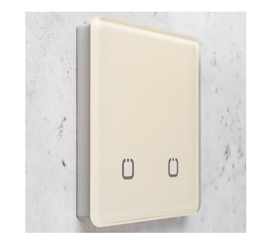 Радиовыключатель HiTE PRO SN-R2 Слоновая кость, закругленные углы HP-SN-R2-ivory